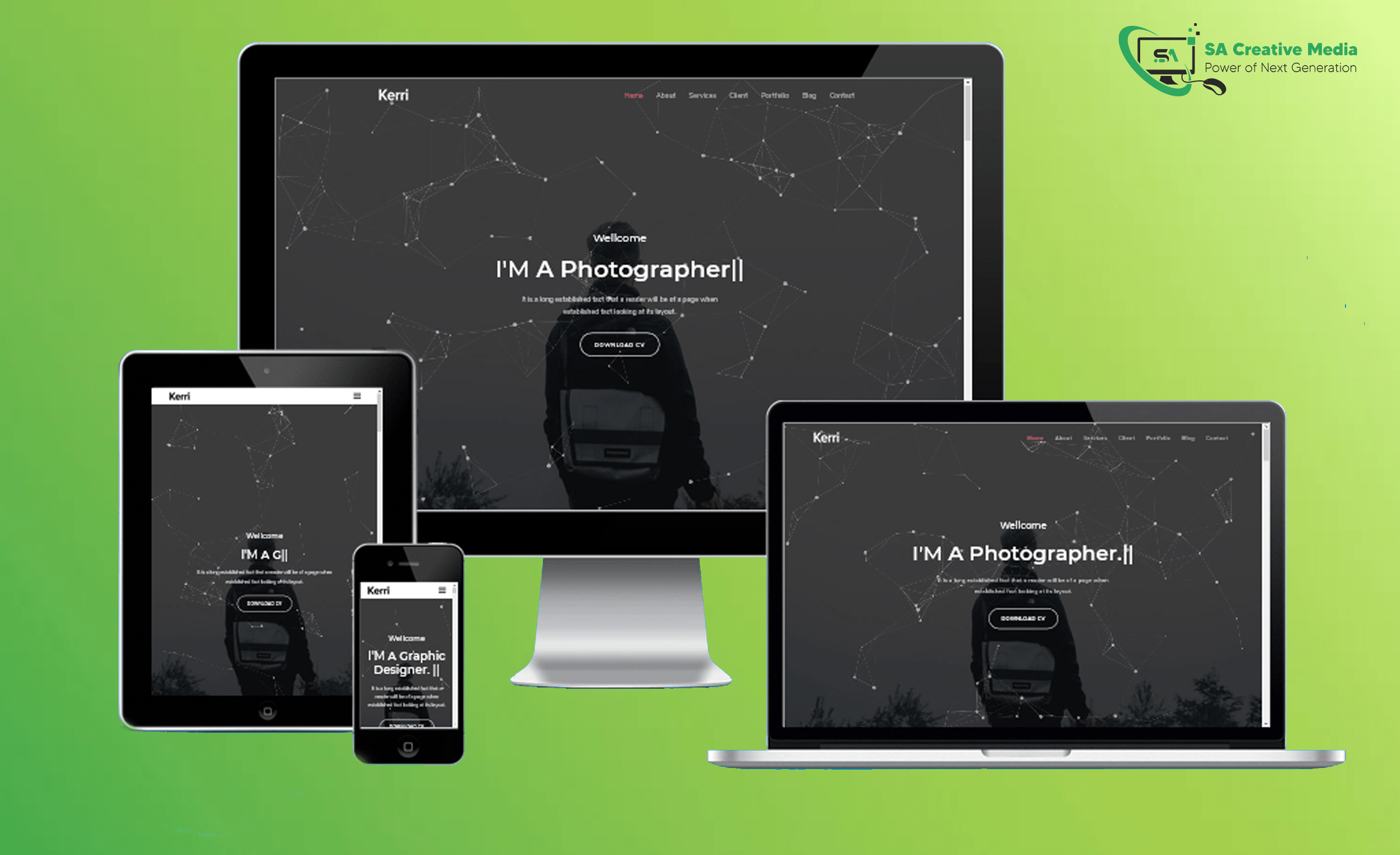 পার্সোনাল ডেমো ওয়ান পোর্টফোলিও –  WordPress Theme